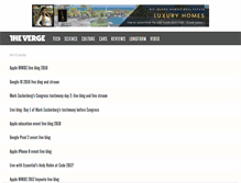 Tablet Screenshot of live.theverge.com